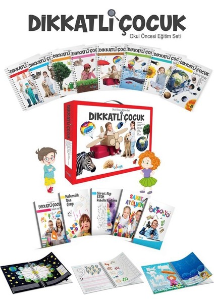 Dikkatli Çocuk Okul Öncesi Eğitim Seti - 5 Yaş