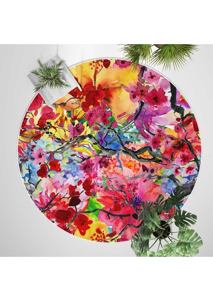 Yuvarlak Halı – Kaymaz Tabanlı, Yıkanabilir, Yumuşak Dokulu, Sevimli Desenler (MONNYVRLK_38) fiyatları