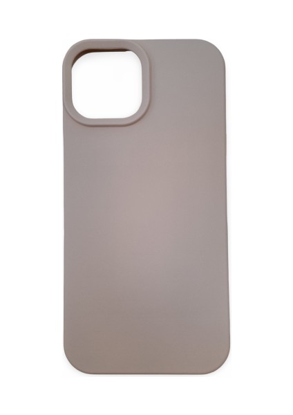 iPhone 15 Uyumlu Kılıf Kadife Lansman Soft Yumuşak Liquid Silikon Kamera Korumalı Kapak