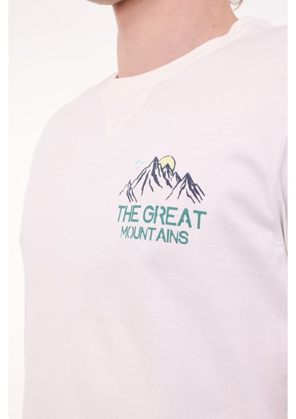 ML FINE 11OTD206 5FX Ekru Erkek Kısa Kol T-Shirt fırsatları