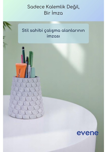 Kalemlik Masa Kalemliği Organizer Kalemlik Beyaz Renk Model 84 fırsatları