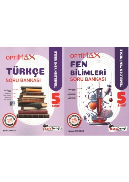 Kafadengi 2026 5. Sınıf Türkçe Fen Bilimleri Optimax Soru Bankası Seti 2 Kitap