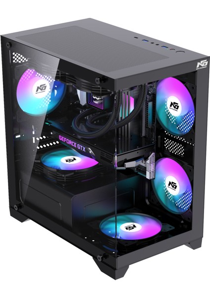Orion Elite 4x Tuştan Değişen Rgb Fanlı M-Atx Boş Bilgisayar Kasası Siyah fiyatları