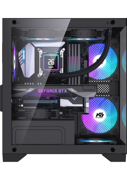 Orion Elite 4x Tuştan Değişen Rgb Fanlı M-Atx Boş Bilgisayar Kasası Siyah fırsatları