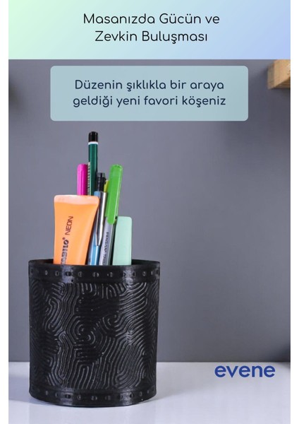 Kalemlik Masa Kalemliği Organizer Kalemlik Siyah Renk Model 82 fiyatları