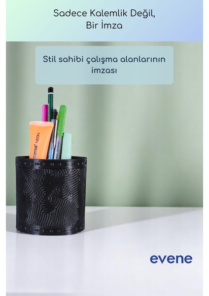 Kalemlik Masa Kalemliği Organizer Kalemlik Siyah Renk Model 82 fırsatları
