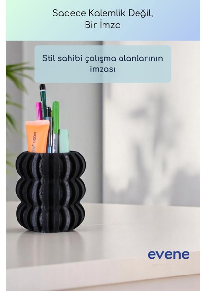 Kalemlik Masa Kalemliği Organizer Kalemlik Siyah Renk Model 75 fırsatları