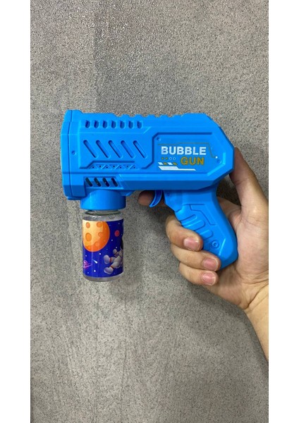 Köpük Tabancası Pilli Otomatik Balon Tabancası Space Bubble Gun