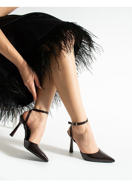 Kadın Ince Topuklu Bilekten Bağlamalı Stiletto