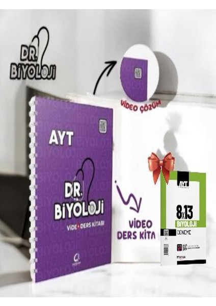 2026 Barış Hoca Dr. Biyoloji Ayt Video Ders Kitabı-Ayt Deneme Hediye