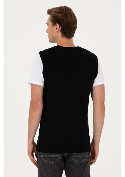 Erkek Siyah Süveter 50316843-VR046 indirimleri