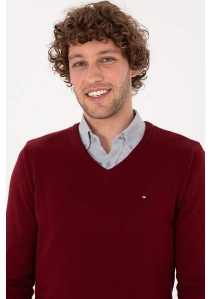 Erkek Bordo Kazak /triko 50313668-VR014 fiyatları