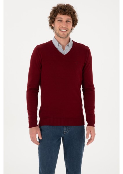 Erkek Bordo Kazak /triko 50313668-VR014 modelleri