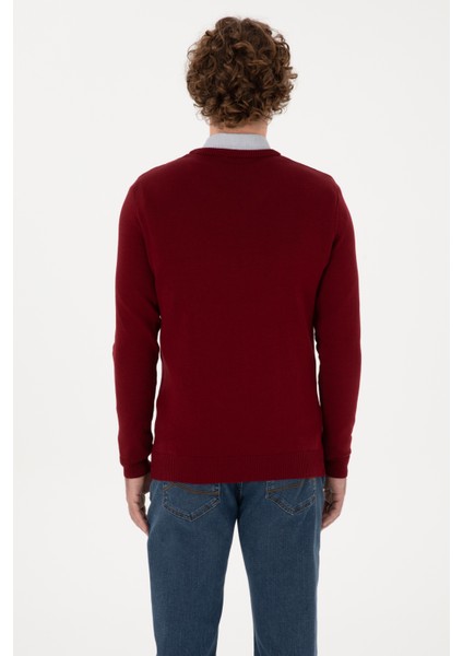 Erkek Bordo Kazak /triko 50313668-VR014 indirimleri