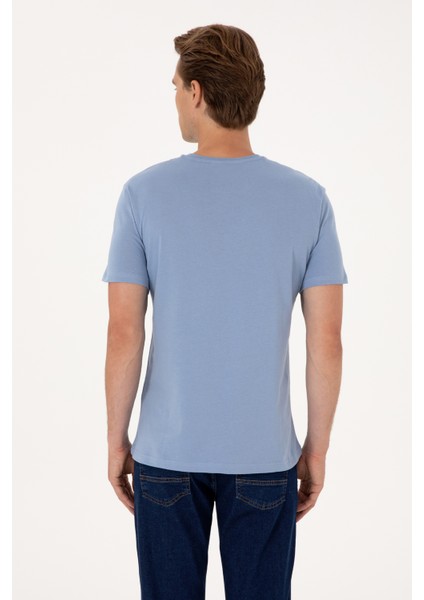 Erkek Mavi Tişört 50306923-VR036 indirimleri