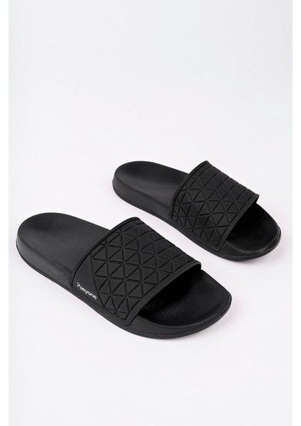 Erkek Confort Günlük Havuz Plaj Rahat Eva Terlik Siyah