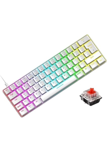 Trol Red Switch Mini Rgb Mekanik Oyun Klavyesi