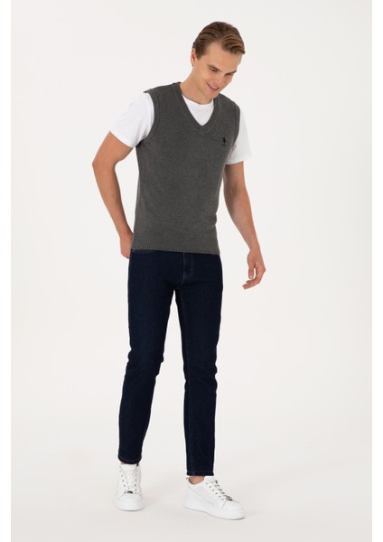 Erkek Antrasit Melanj Süveter 50316843-VR081 fırsatları