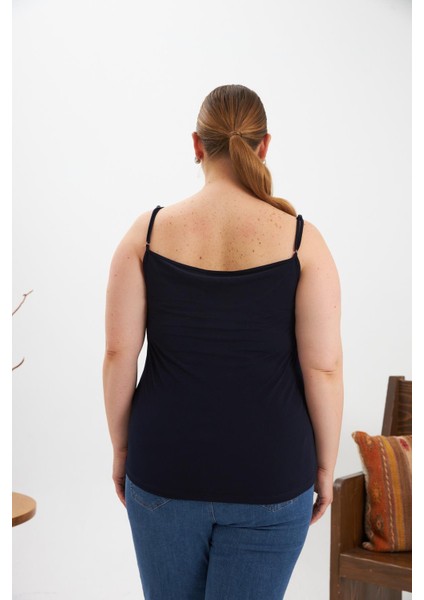 Büyük Beden Askılı Atlet Lacivert indirimleri