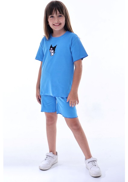 Ribana Beybi Overlok Detaylı Kuromi Nakışlı Alt-Üst Takım fırsatları