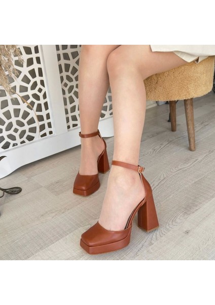 Kawer Taba Cilt Topuklu Ayakkabı fırsatları