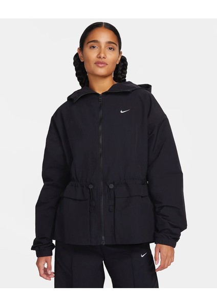 Sportswear Everything Suya Dayanıklı Oversize(Büyük Kalıp) Kapüşonlu Ceket