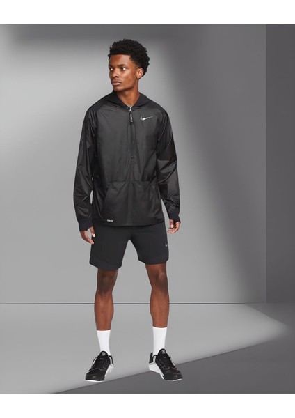 Pro Repel (Suya Dayanıklı) 1/2 Zip Antreman Rüzgarlık Kapüşonlu Ceket