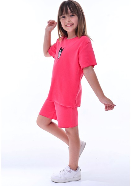 Ribana Beybi Overlok Detaylı Kuromi Nakışlı Alt-Üst Takım modelleri