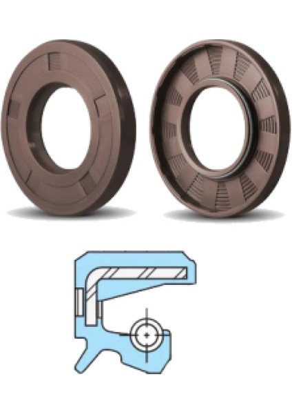 100X125X13 (5 Adet) Viton Yağ Keçesi (Isıya Dayanıklı) Tc Oıl Seal Vıton fiyatları