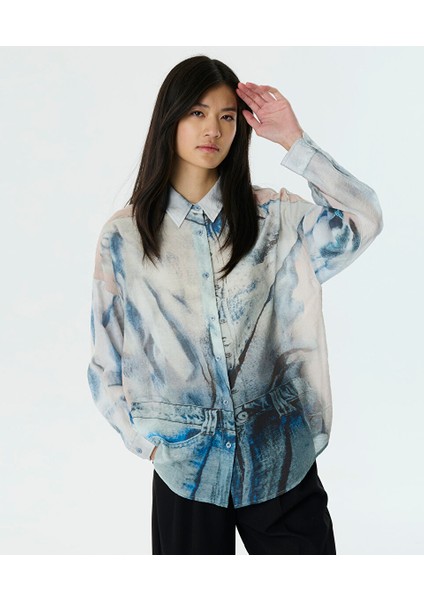 Görsel Baskılı Gömlek TW6250025055013