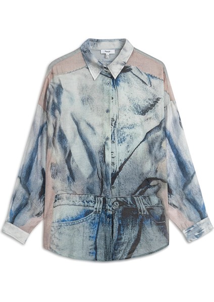 Görsel Baskılı Gömlek TW6250025055013 indirimleri