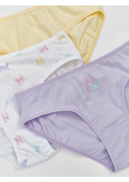 Baskılı Kız Çocuk Külot 3'lü (S5) fiyatları