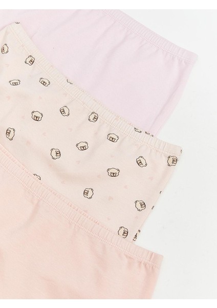 Ayı Teddy Baskılı Kız Çocuk Boxer 3'lü (S5) modelleri