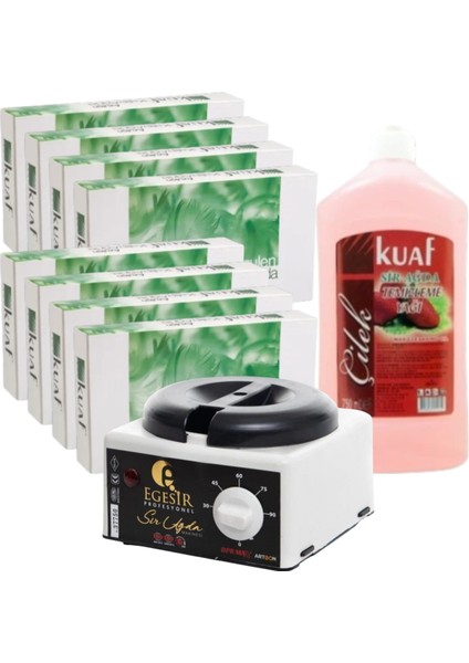 Kalıp Ağda Azulen 400 ml 8 Adet + Egesir Ağda Makinası Isıtma Kazanı + Ağda Temizleme Yağı 750ML