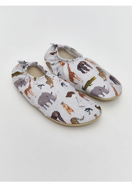 Hayvan Baskılı Kız Çocuk Deniz Ayakkabısı (S5)