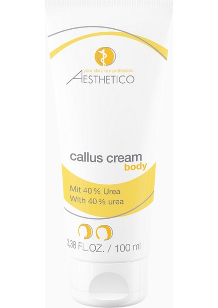 Aesthetıco Callus Cream, 40% Üre İçeren Yoğun Onarıcı Vücut Kremi