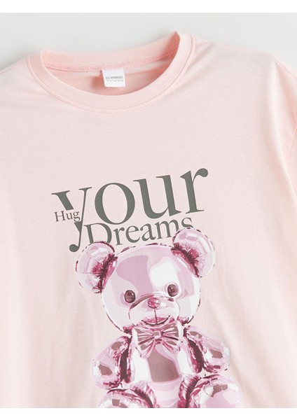 Bisiklet Yaka Kız Çocuk Şortlu Pijama Takımı (S5) modelleri