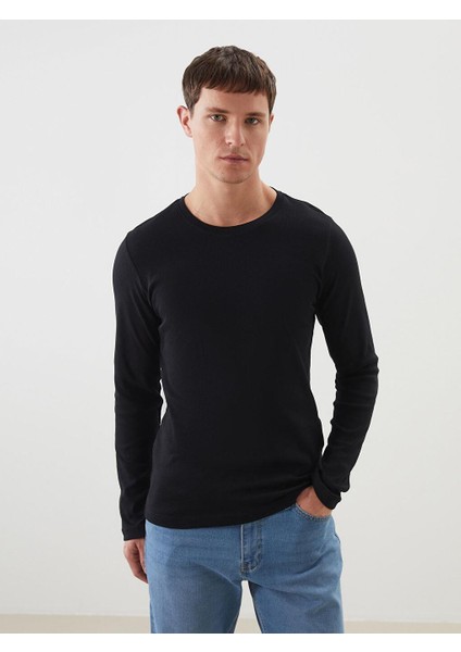 Bisiklet Yaka Erkek Sweatshirt (W5)