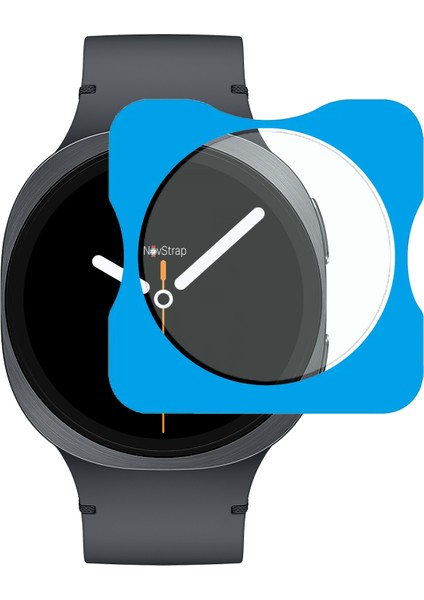 Samsung Galaxy Watch 8 44MM ile Uyumlu Ekran Koruyucu 9h Temperli Cam Kolay Uygulama Aparat