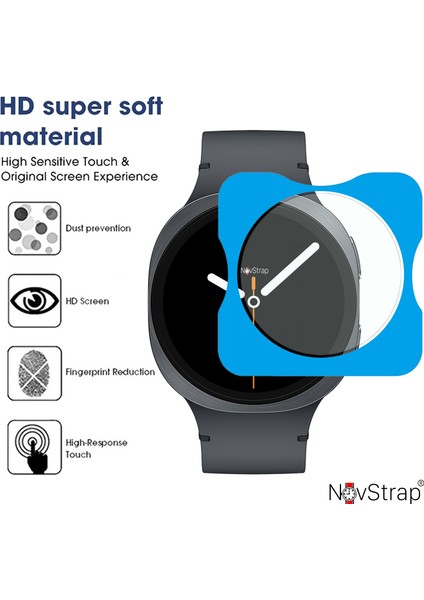 Samsung Galaxy Watch 8 44MM ile Uyumlu Ekran Koruyucu 9h Temperli Cam Kolay Uygulama Aparat fırsatları