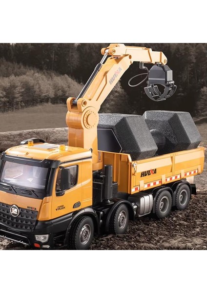 Huına 1538 1/14 26CH 8x4 Damperli Kamyon Rc Kumandalı Iş Makinesi 3 Farklı Tutma Kollu Kepçeli Rc Model Kereste Kamyonu - 2.4g Full Fonksiyon Sesli&ışıklı fiyatları