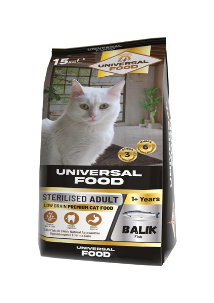 Sterlised Somonlu Premium Kedi Maması 15KG