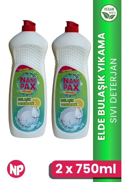 Sıvı Bulaşık Deterjanı - Elde Yıkama 2 x 750ML