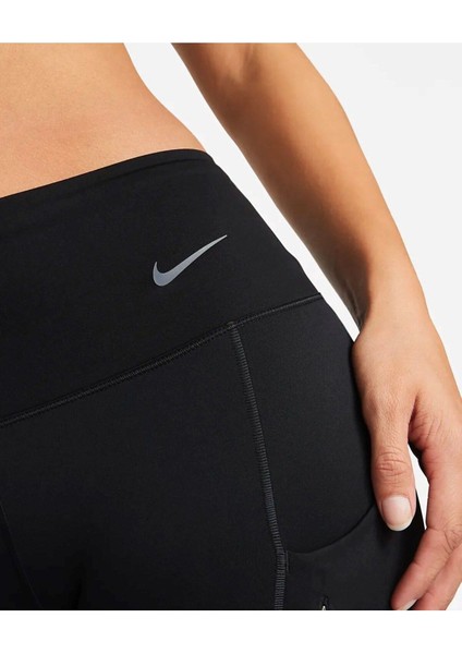 Go Firm Support Mid Rise Cropped Training Kadın Crop Tayt Siyah indirimleri