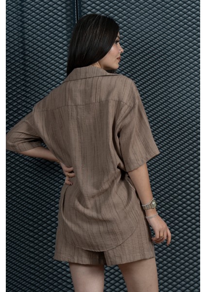 Keten Oversize Gömlek 70039 fırsatları