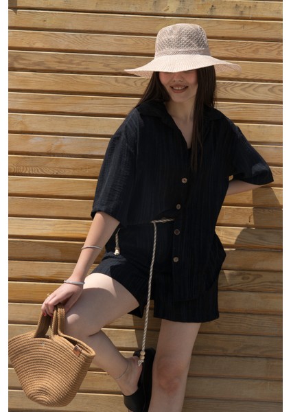 Keten Oversize Gömlek 70039 fiyatları