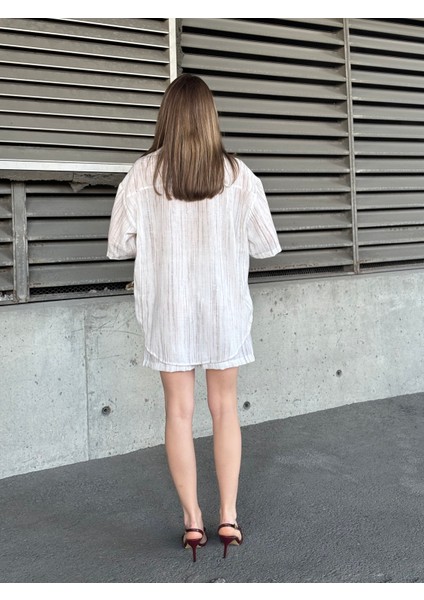 Keten Oversize Gömlek 70039 modelleri