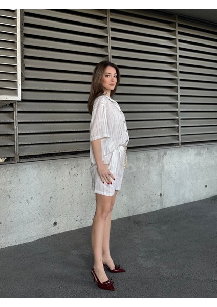 Keten Oversize Gömlek 70039 indirimleri