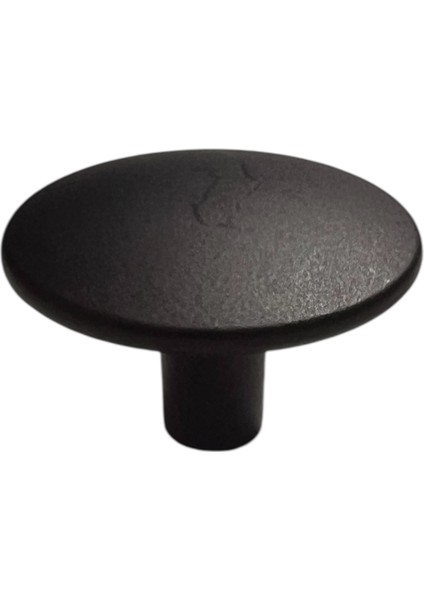 Yuvarlak Düğme Model Kulp Siyah Mobilya Çekmece Kapak Kulbu
