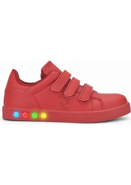 Simple Cırt Cırtlı Bağcıksız Rahat Günlük Kullanım Ortopedik Işıklı Spor Ayakkabı ve Sneaker